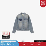 Levi's®SilverTab™25年春夏新款男士美式复古时尚牛仔夹克外套 浅蓝色 004GI-0001 L