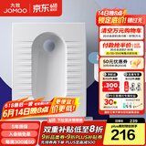 九牧（JOMOO）蹲便器 双档节水水箱抗污蹲便器 防臭劲冲自洁蹲便器套装 直冲式大冲力蹲便器14136