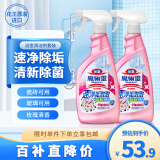 花王（KAO）浴室清洁剂500ml*2瓷砖卫浴墙面玻璃不锈钢水槽除水垢清洗剂