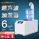 湿美（MSSHIMEI） 工业超声波加湿器雾化消毒超市火锅水果蔬菜加湿机车间仓库实验室养殖空气增湿器 预付定金 SM-06B单管