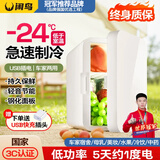 闲鸟（XIANNIAO）车载冰箱小型迷你小冰箱车家两用宿舍家用办公室母乳便携制冷藏箱 单核USB款-冷藏 车家两用 8L mini可冷冻制冷制热出租房屋冰柜