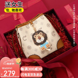 千百度 C°BANNER包包女包水桶包斜挎包轻奢单肩通勤生日520送女朋友母亲节礼物