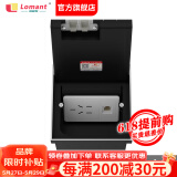 洛蒙特（Lomant）不锈钢地插纯平隐形隐藏式五孔地插座嵌入式地板插座大理石地插盒 【100型号】五孔+网络