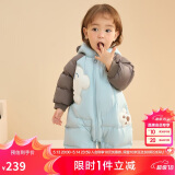 巴拉巴拉童婴儿连体羽绒服连体衣宝宝衣服冬哈衣爬服208424120202