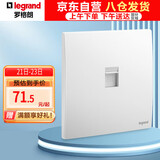 罗格朗（LEGRAND） 开关插座面板  未莱陶瓷白色86型暗装面板 六类网线电脑插座