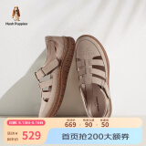 暇步士（Hush Puppies）凉鞋女士包头软底罗马休闲沙滩鞋B5J04BK2 卡其色 35