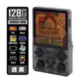 自由物语 复古竖版掌机Pro方屏版 4寸1:1屏幕Gameboy效果GBA多平台怀旧俄罗斯方块口袋妖怪经典便携游戏机 黑透128G 标配