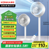 康佳（KONKA）空气循环扇电风扇家用风扇遥控换气扇大风量小风扇轻音立式电扇可摇头交流定频落地扇KF-XH2107Y