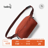 Bellroy澳洲Lite Sling 7L 轻行胸包户外骑行机能磁吸单肩斜挎包轻行包 陶红棕7L