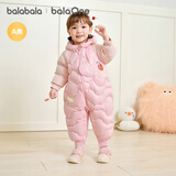 巴拉巴拉童装婴儿羽绒服宝宝连体衣新生儿2025冬加厚哈衣爬服208425120204