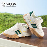 SNOOPY史努比童鞋男童运动鞋儿童夏季耐磨跑鞋单网透气休闲鞋3811米绿32