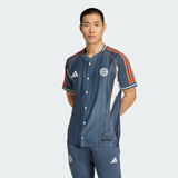 阿迪达斯（adidas）男 足球系列 FCB US SHIRT 拜仁 巴伐利亚观赛短袖JM9435 深青灰L