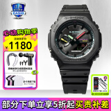 卡西欧（CASIO）男表黑金G-SHOCK双显运动防水时尚腕表送男友礼物 GA-B2100MF-1A霓虹未来