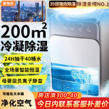 NIYEVN【200平全屋除湿丨40L水回南天】除湿机家用抽湿机补贴20%除湿器广东工业干燥烘干机小型米吸湿 25L/天 全屋除湿丨双核35倍强效丨负离子净化