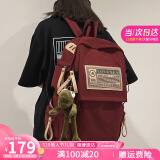 爱情海双肩包书包女大容量小学生初中高中背包大学生15.6吋电脑包旅行包
