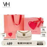 VANESSA HOGAN VH女包茵然软包系列复古太阳神斜挎包菱格链条腋下包小众单肩包