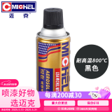 迈克（MICHEL）手喷漆新能源汽车摩托自喷漆防锈划痕修补轮毂改色耐高温800℃黑