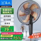 长城（CHANGCHENG）电风扇落地扇炫酷铝叶大风量电扇家用商用办公室学生寝室立式风扇省电节能摇头电扇FS·35II