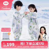 良良（liangliang）婴儿睡袋夏季空调房防踢被宝宝纯棉可拆袖儿童睡袋 林中歌·寒冬款【适合0-15℃】 XL（建议身高90-105cm）