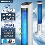 格力（GREE） 空调扇冷风扇家用水冷塔扇卧室客厅冷风机制冷空调扇冰晶办公室移动省电加湿单水冷风扇 【加湿降温轻音款】KS-04X60g