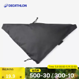 迪卡侬城市轻户外运动胸包男手机腰包女健身跑步多功能休闲斜挎包 经典黑 均码