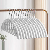 佳帮手 浸胶衣架宿舍寝室加厚晾衣架子防滑宽肩晾晒不鼓包金属衣服撑子 【包邮】好评率99%丨10只装