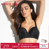 爱慕（Aimer）内衣女聚拢大罩杯侧收副乳轻塑调整型美背大码A-E杯可穿文胸胸罩 黑色 B80