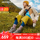 迈乐（Merrell）官方店男女款户外登山徒步鞋减震MOAB 3迈越者轻量防滑耐磨透气 J035882灰（女） 38