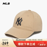 MLB帽子男女软顶棒球帽虞书欣明星同款运动鸭舌帽3ACP6601N-50SAS-F