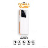 猩球卫士高级感防指纹适用小米15瓦楞条纹手机壳Xiaomi15保护套超薄瓦楞磨砂个性透明外壳简约轻奢时尚橙