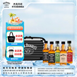杰克丹尼（Jack Daniels）调和型 混合口味 露营酒伴礼盒装 50ml*5瓶 美国 威士忌 力娇酒
