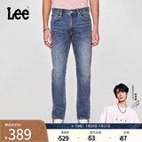 Lee【张凌赫代言】春夏726标准中腰舒适直筒丹宁回潮蓝色男牛仔裤 中深蓝 32 (140-150斤可选)