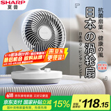 夏普（Sharp）电风扇/桌面空气循环扇/香薰小风扇/台式风扇/学生宿舍小型风扇多角度摇头轻音节能PJ-CA200B