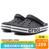 CROCS卡骆驰男鞋女鞋洞洞鞋 贝雅卡骆班克骆格酷走透气情侣鞋拖鞋凉鞋 贝雅卡骆班-黑色/20 39 -40(250mm)