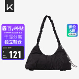 Keep瑜伽挎包健身包游泳包大容量手提包休闲单肩手提防水户外包经典黑