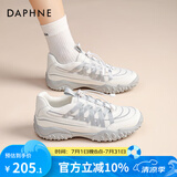 达芙妮（DAPHNE）芭蕾德训鞋女2025春季新款轻便软底运动鞋百搭厚底防滑登山老爹鞋 米灰色 37