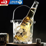 青苹果啤酒杯大容量玻璃杯商用KTV扎啤杯 支持苏超 叫南哥 手提冰桶