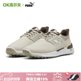 彪马（PUMA）高尔夫球鞋男士IGNITEElevate2时尚休闲无钉鞋2025新款 31277101 燕麦灰-巧克力色 42