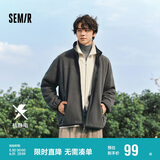 森马（Semir）张新成同款夹克男冬抗静电外套摇粒绒情侣上衣109724108203