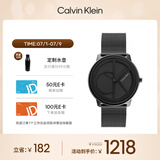 凯文克莱（Calvin Klein）官方正品CK手表标志logo情侣款石英表送男友礼物黑色25200028