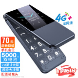 纽曼V8 翻盖老年人手机 超长待机4G老年机 2.8英寸大字体大声音大按键老人手机 学生备用功能机 爵士黑