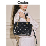 蔻一（Cnoles）斜挎包包女士大容量菱格手提单肩包实用走心生日礼物送女友老婆