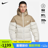 耐克NIKE羽绒服男短款WR 650-D FLD外套FB8178-247美拉德卡其L