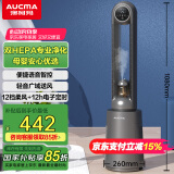 澳柯玛（AUCMA）空滤HEPA净化新风无叶风扇/UV灭菌电风扇/直流变频/家用落地扇/母婴儿童空气循环扇A329(Y)