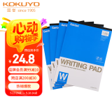 【全网低价】国誉(KOKUYO)草稿本Gambol渡边A4笔记本子拍纸本草稿纸空白本70张4本空白内页WCN-A4-700