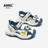 ANNIL儿童凉鞋男童鞋夏季新款沙滩鞋子中大童包头运动凉鞋6339深蓝28