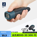 迪卡侬运动手电筒LED灯户外强光远射照明亮迷你手摇FOR2砚青色-4434858