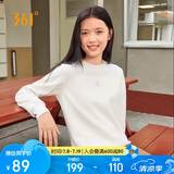 361°卫衣女秋冬季加绒外套运动休闲圆领长袖套头衫上衣662344801D-1