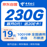 中国电信流量卡纯流量不限速5G星卡手机卡电话卡校园学生上网卡低月租