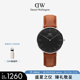 丹尼尔惠灵顿（DanielWellington）DW手表男女情侣手表36mm时尚欧美表石英腕表父亲节礼物DW00100144